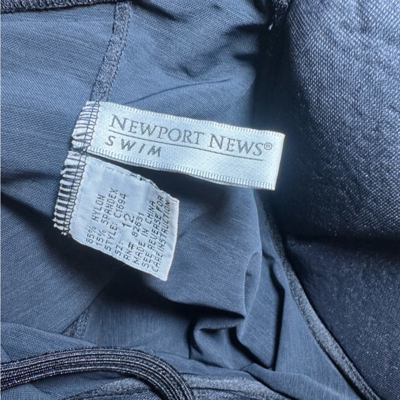 Vintage Newport News Black One Piece Swim Dress - Picture 6 of 6